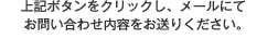 上記ボタンをクリックし、メールにて お問い合わせ内容をお送りください。